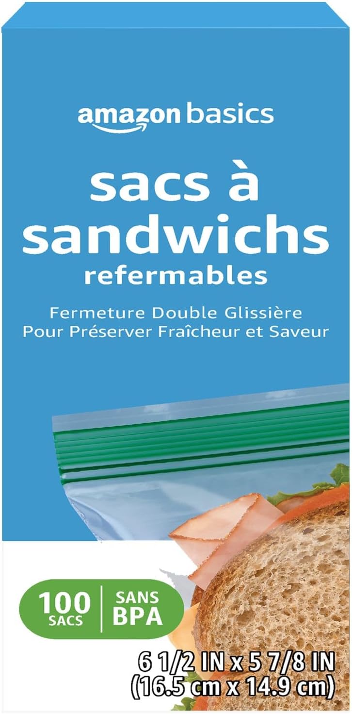 100-Count Reclosable Sandwich Bags