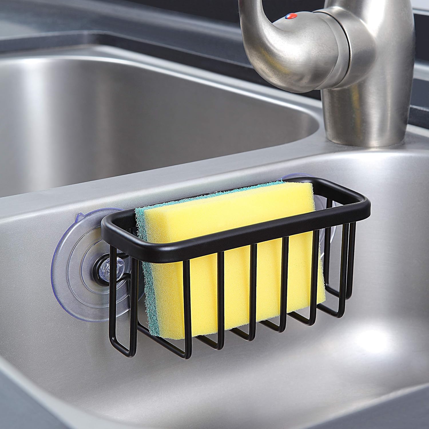 Black Aluminium Sink Caddy