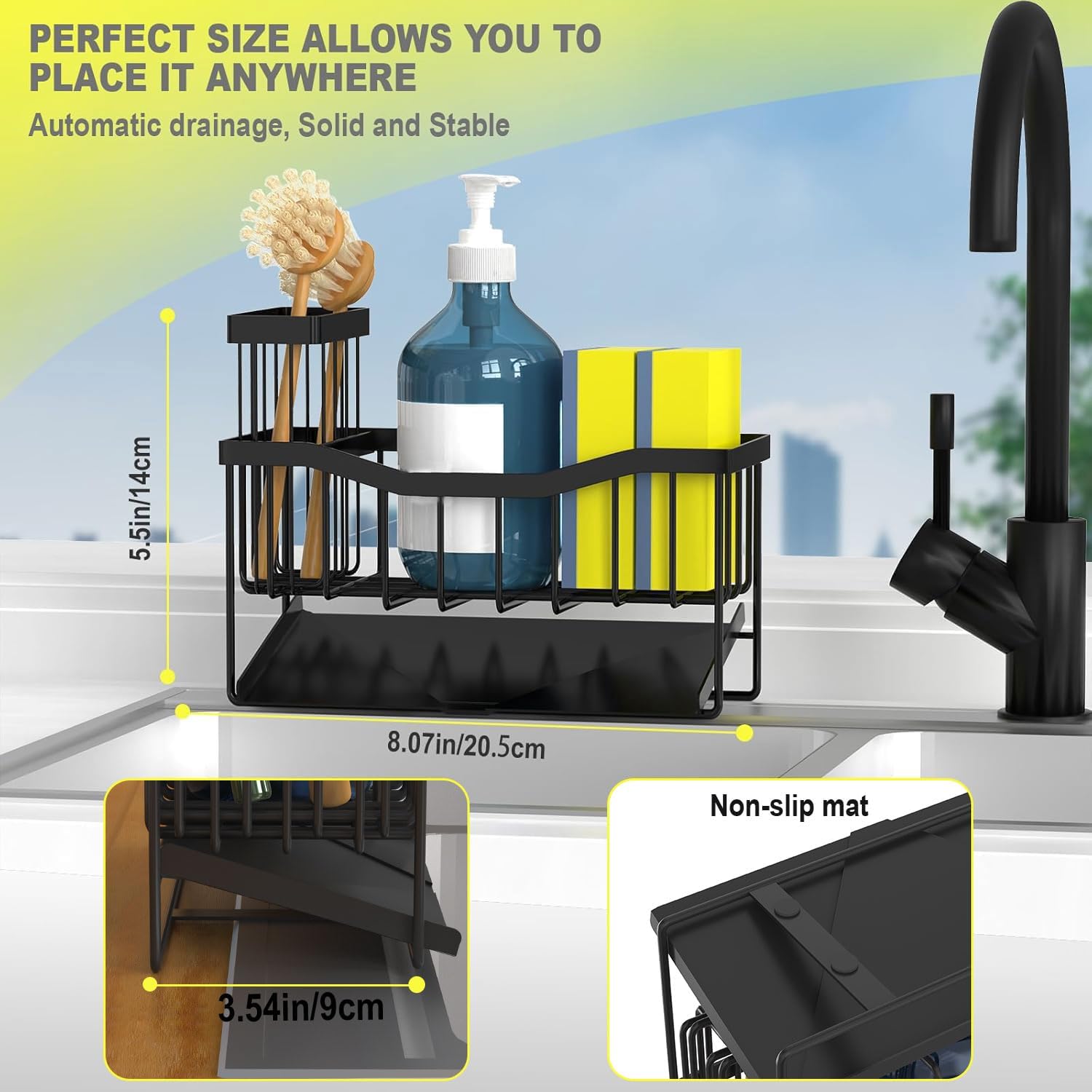 Kitchen Sink Caddy with Drain