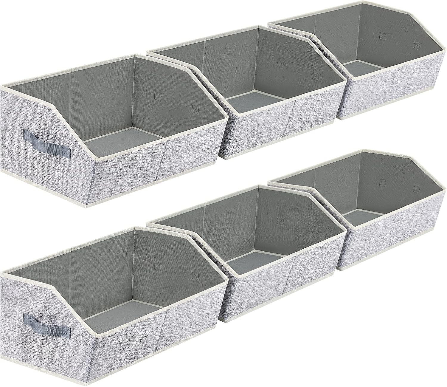 Six-Pack Trapezoid Fabric Bins