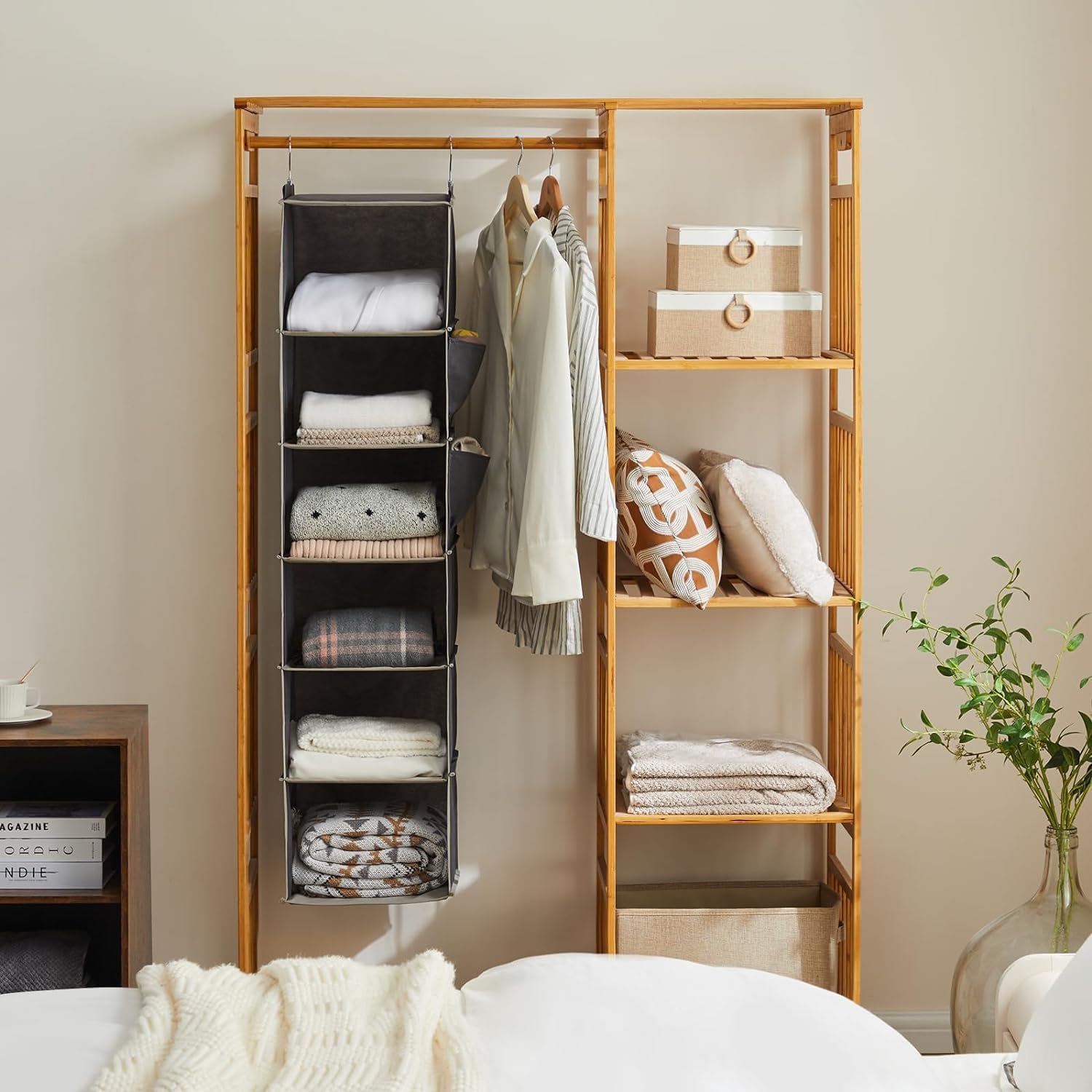 Six-Shelf Hanging Wardrobe Organiser