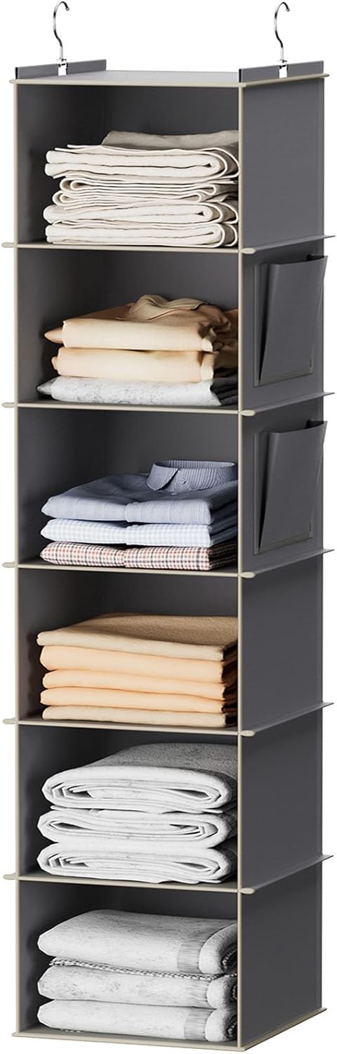 Six-Shelf Hanging Wardrobe Organiser