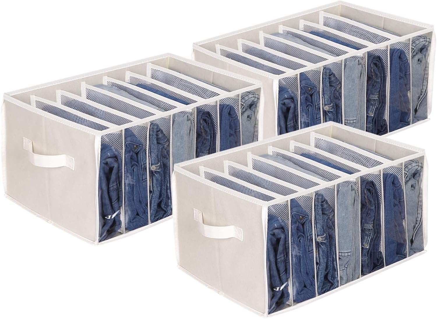 Three-Pack Fabric Wardrobe Dividers