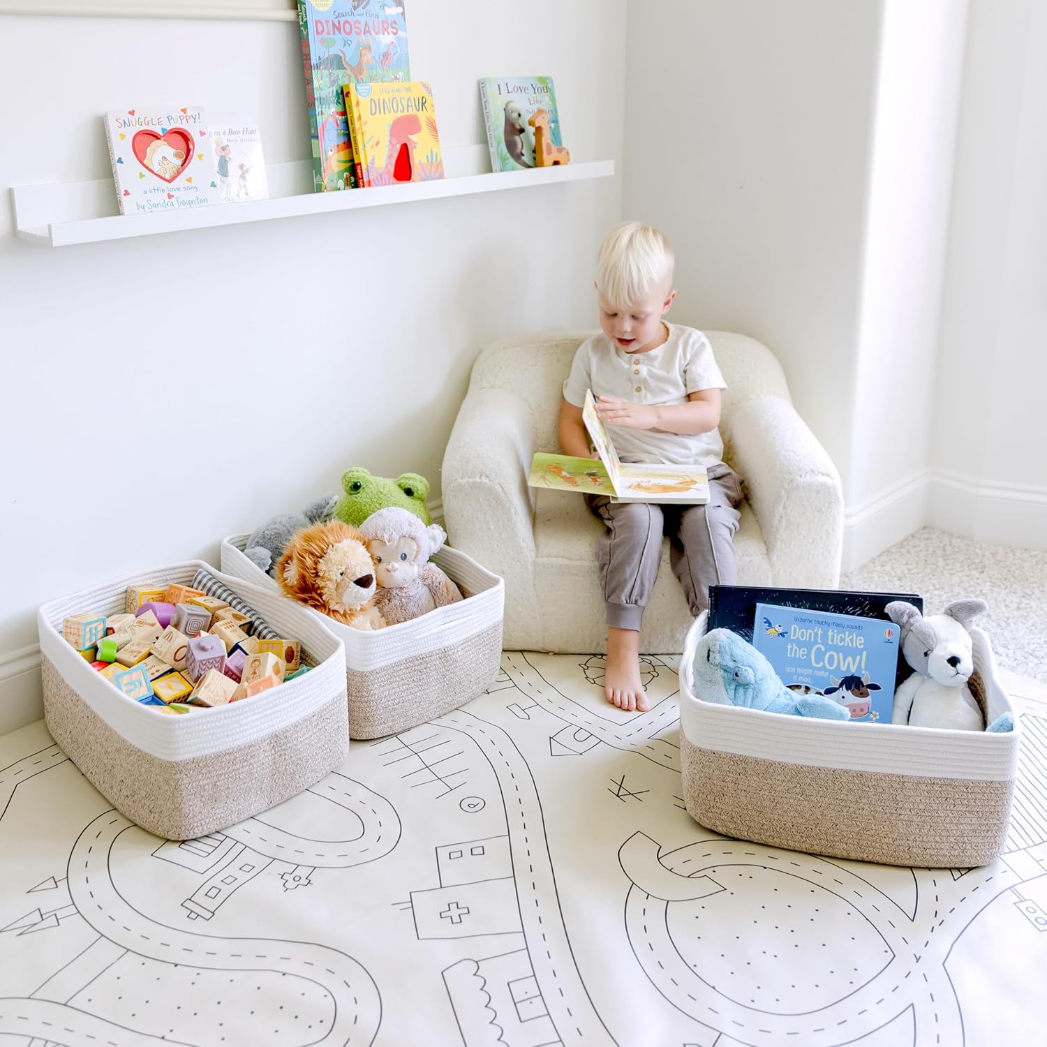 Three-Pack Woven Storage Baskets