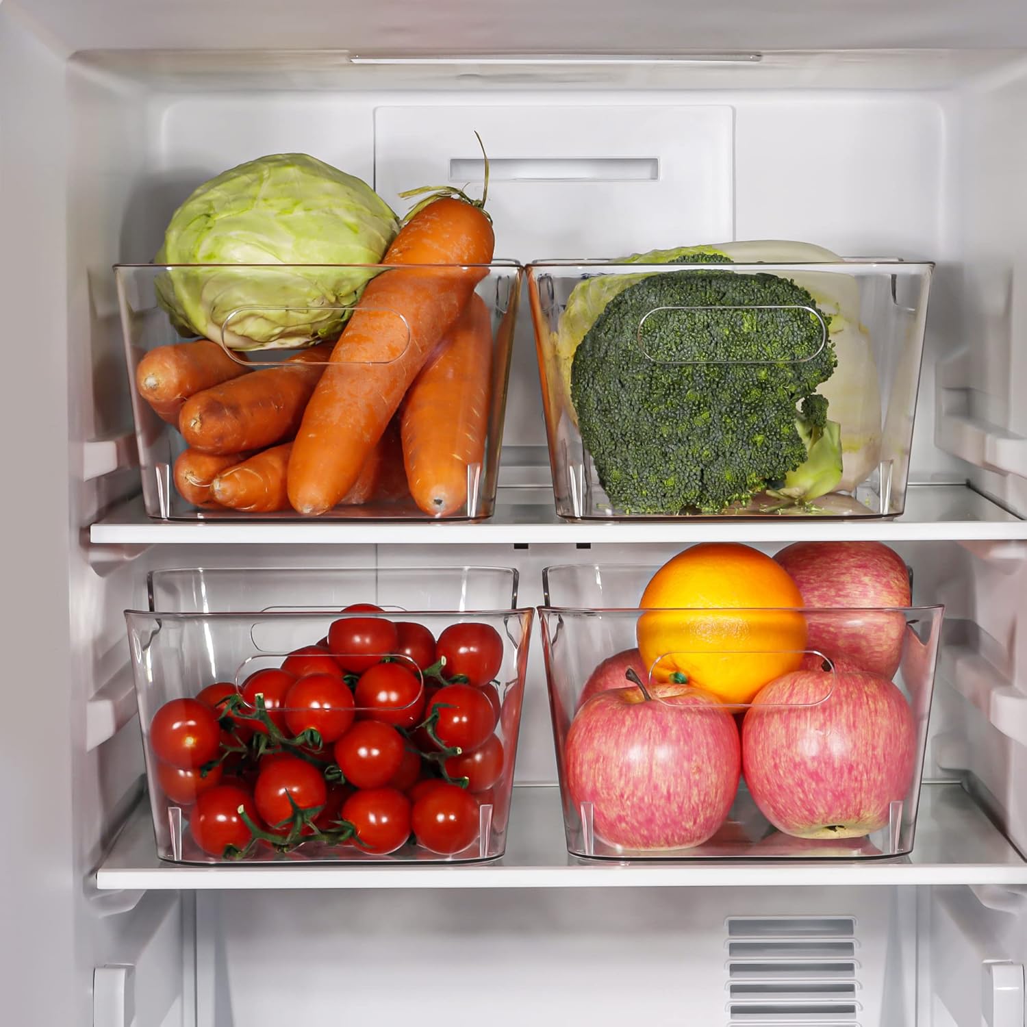 Twelve-Pack Clear Storage Bins