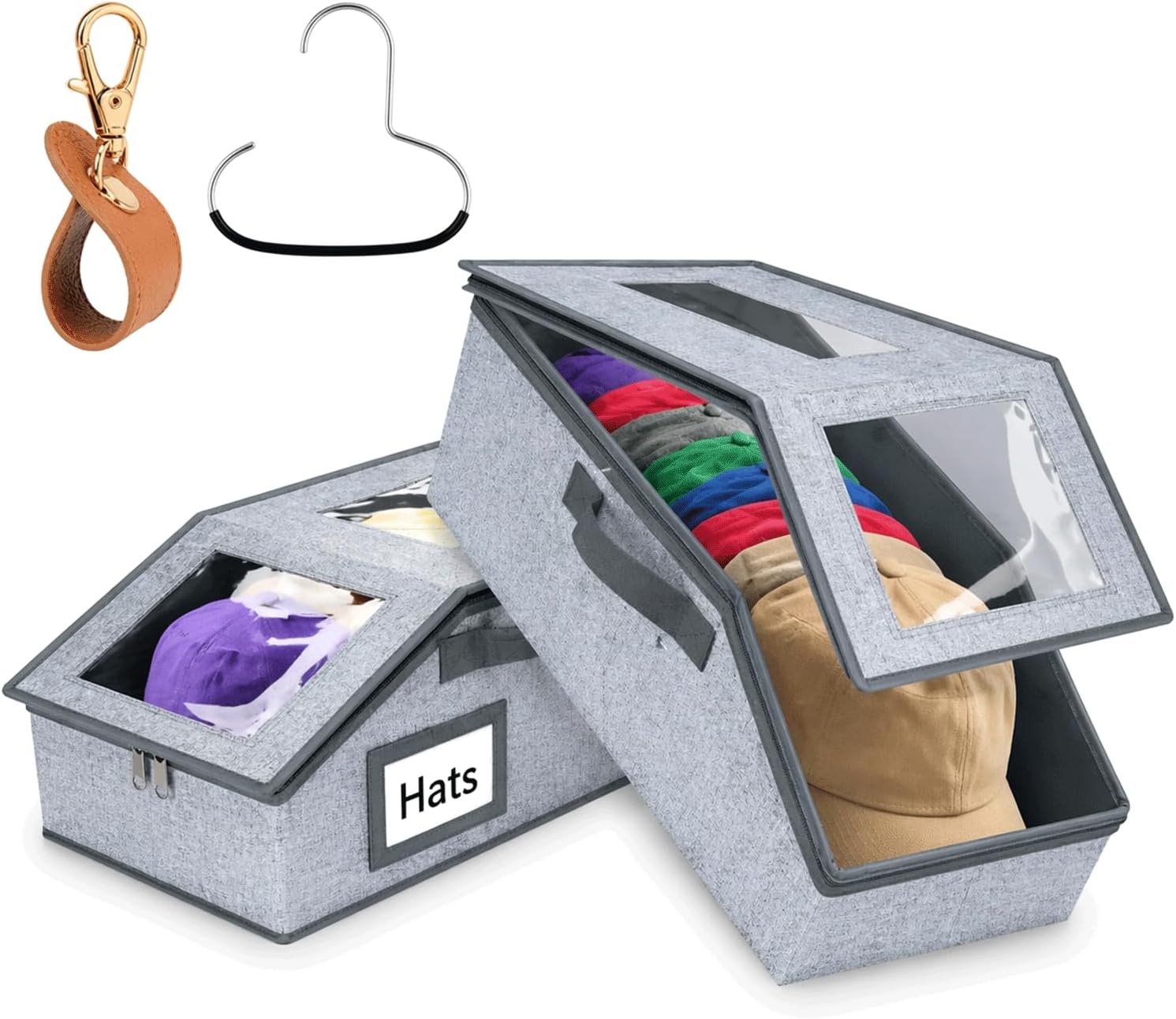 Two-Pack Fabric Hat Boxes